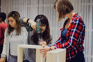 Bau eines Insektenhotels