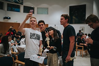 Glückliche Gewinner