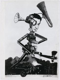 Otto Umbehr (Umbo) | The Raging Reporter, Egon Erwin Kisch (1885-1948), 1926 | Berlinische Galerie