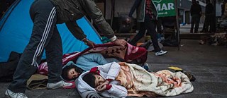 Wohin? 21 Fragen zu Flucht und Migration; Schlafende Kinder 