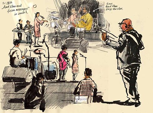 Asad Khan and fusion messengers