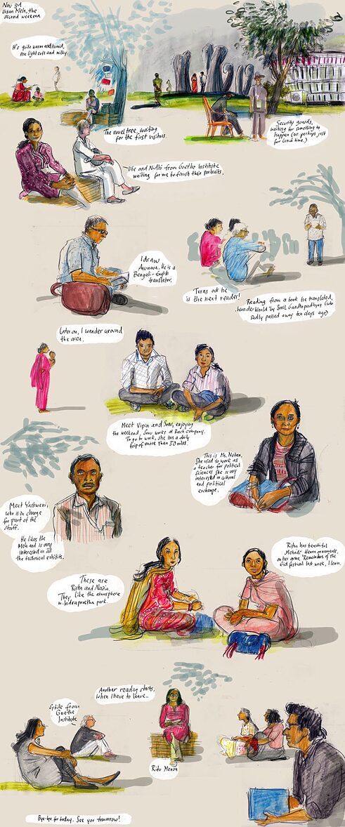 Besucher der Urban Mela