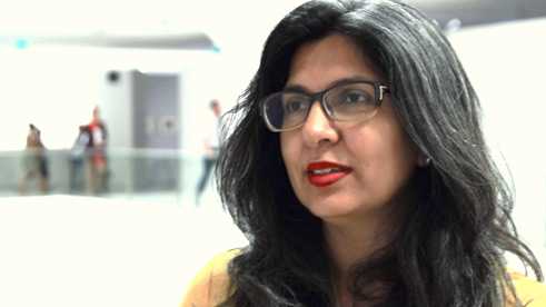 Sameera Raja, Galeristin aus Karachi, Pakistan