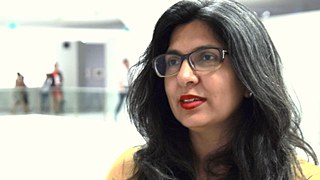 Sameera Raja, Galeristin aus Karachi, Pakistan