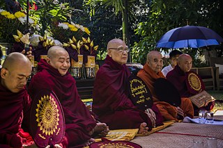 Ceremony with monks