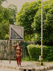 Saskya at home in Kaka Nagar