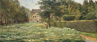 Max Liebermann, Cabbage Field in Wannsee from the West, 1917, oil on canvas, 70 X 91 cm, Location unknown, Auctioned by Villa Grisebach, November 25, 2016, Auction 120, Lot 12.