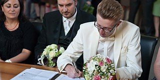 Heinrich and Salvatore sealed their “civil union” in June, 2011, in Cologne.