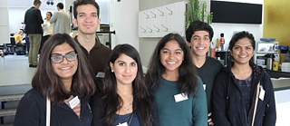 Six participants from South Asia were here in Berlin: Kalana Yahasini Jayasuriya Kalana from Sri Lanka, Khan Usman and Maira Munir from Pakistan, Sreedar Meghna from India, Qurban Ali Mohammad Mahdi from Afghanistan as well as Kalana’s sister Kasuni (from left)