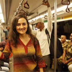 In the metro