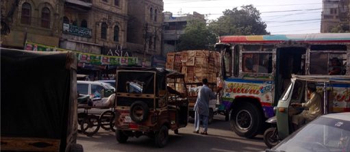 Traffic in Karachi