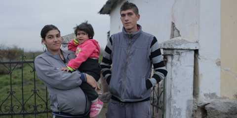 Ferenc Galyos mit seiner Familie