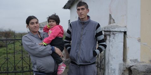 Ferenc Galyos mit seiner Familie