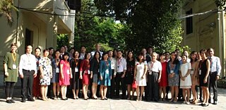 Gruppenbild von der PASCH-Schulleiterkonferenz in Hanoi 2016 © Sophie Lindner © Goethe-Institut Hanoi PASCH Schulleiterkonferenz 2016 Gruppenbild