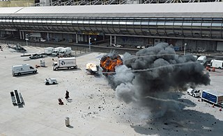 Showdown at the Leipzig/Halle airport in “The First Avenger: Civil War” 