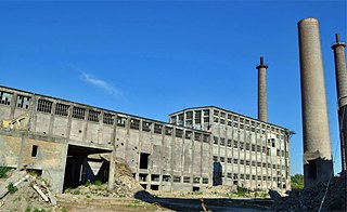 The ruins of the old chemicals factory in Rüdersdorf, Brandenburg