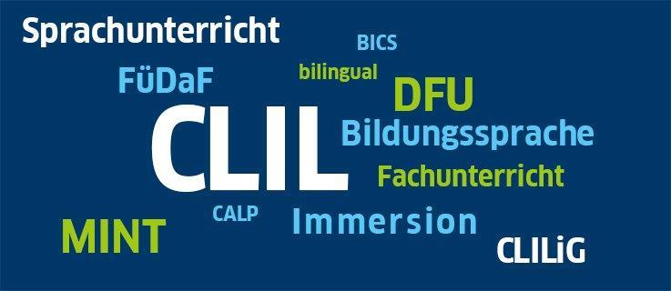 CLIL conecta conteúdos de língua estrangeira e objetivo-disciplinares.  