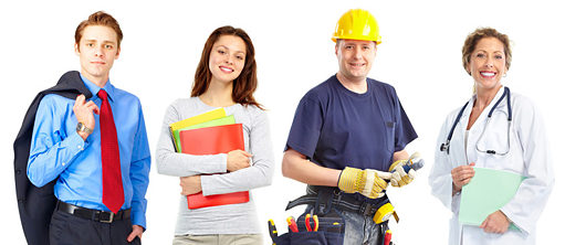 Deutsch und Beruf weiß