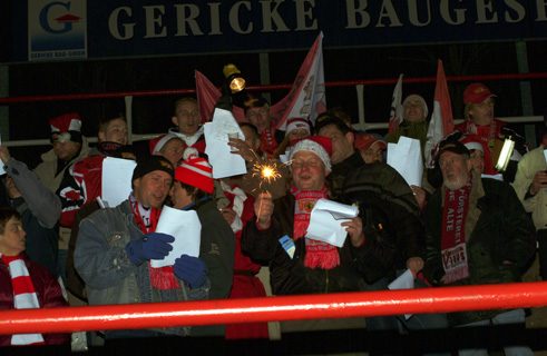Das erste Unions-Weihnachtssingen 2003 