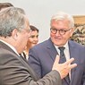 German Foreign Minister Frank-Walter Steinmeier and the Greek Foreign Minister Nikos Kotzias open the exhibition.  