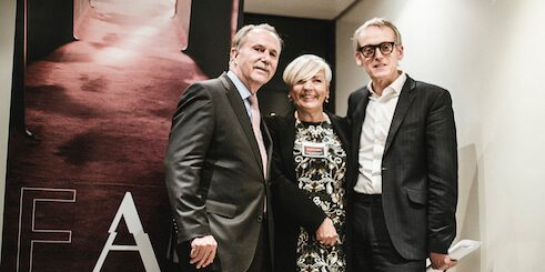 Klaus-Dieter Lehmann, Susanne Höhn und Paul Dujardin, der Leiter des BOZAR. 