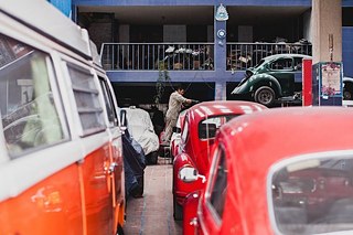 Eine Volkswagen-Insel mitten in Bogotá