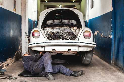 Eine Volkswagen-Insel mitten in Bogotá