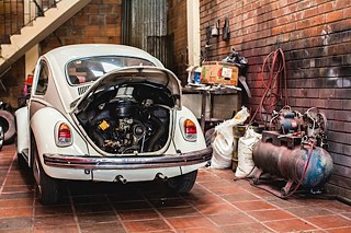 Eine Volkswagen-Insel mitten in Bogotá