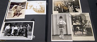 Egy szintó család fényképalbuma „A szintók és romák üldözése Münchenben és Bajorországban 1933 és 1945 között” című kiállításon (2016. október)