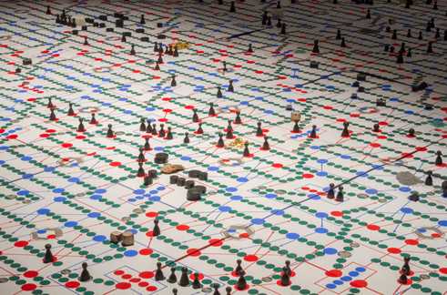 Sonja Hornung, Negotiating without rules, 2015, Installation