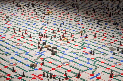 Sonja Hornung, Negotiating without rules, 2015, installation 