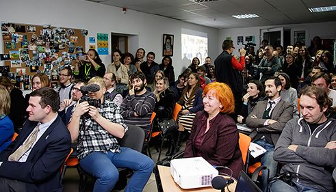 Präsentation des Projekts „Luhansk’s Art & Facts“. Foto: Alexandr Volchaskiy