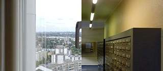 Geist, eine Treppe herabsteigend