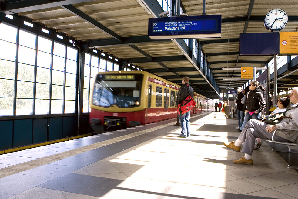 Bahnsteig in Berlin