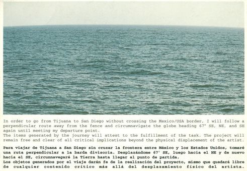 Francis Alÿs | « The Loop » (1997) | Documentation graphique d’une action, Tijuana à San Diego