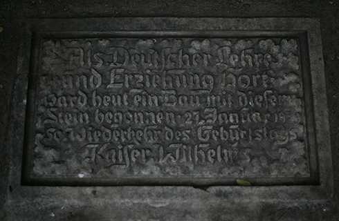 Foto: Grundstein