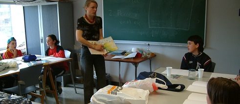 Workshop mit der Illustratorin Birte Müller im Goethe-Institut Madrid.