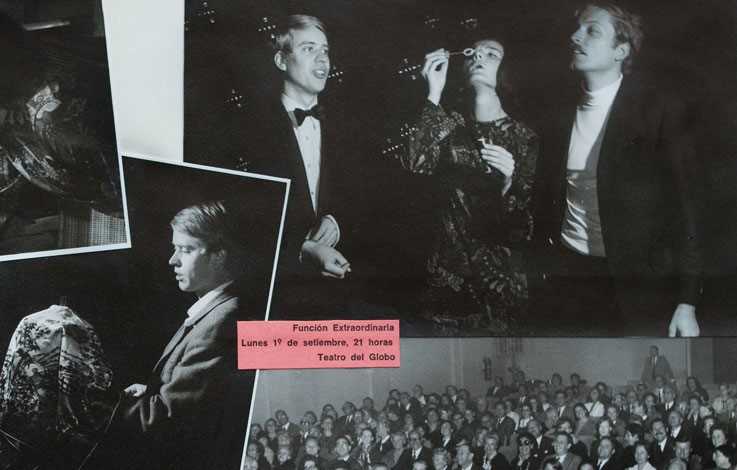 Cóctel Mágico. Ingo von Wilke & Michele Douanier. Teatro del Globo, septiembre 1969