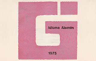 Folleto de los cursos de alemán del Goethe-Institut de Buenos Aires. 1975