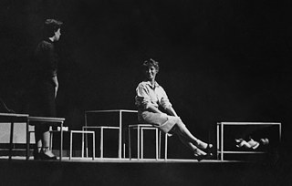 "Nicht Fisch Nicht Fleisch", obra de Franz Xaver Kroetz. En la foto, Alicia Bruzzo y Betiana Blum. 1982.