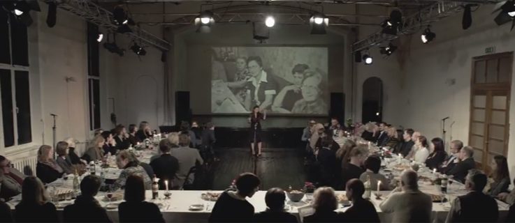 Fragment aus dem Video über Theateraufführung "Tanjas Geburtstag"