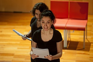 Imagen de la puesta en escena de 'El voto' Goethe-Institut Madrid