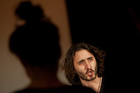 Imagen de la puesta en escena de 'El voto' Goethe-Institut Madrid