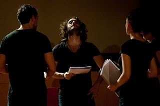 Imagen de la puesta en escena de 'El voto' Goethe-Institut Madrid