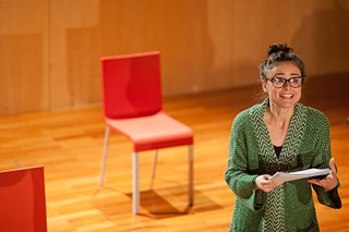 Imagen de la puesta en escena de 'El voto' Goethe-Institut Madrid