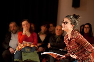 Imagen de la puesta en escena de 'El voto' Goethe-Institut Madrid