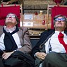 Hofer Filmtage: Heinz Badewitz und Wim Wenders testen das neue Deckenkino "Weisse Wand"