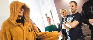 Teemu Suhonen hat die Hälfte seines Saunamarathons hinter sich gebracht.