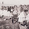 Camp of tents in Baalbek