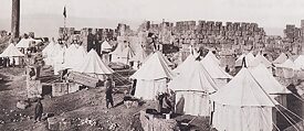 Camp of tents in Baalbek